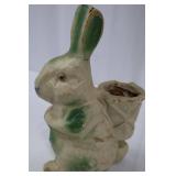 Vintage Paper Mache Bunny Planter