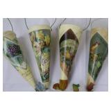 Decorative Easter Tin Buckets with Ribbon Handles - Duck & Chick Prints Gift Set