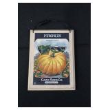Card Seed Co. Vintage Seed Packet Wall Art - SEEDS Letter Sign & Card Set