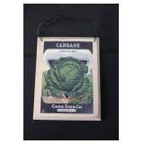 Card Seed Co. Vintage Seed Packet Wall Art - SEEDS Letter Sign & Card Set