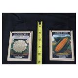 Card Seed Co. Vintage Seed Packet Wall Art - SEEDS Letter Sign & Card Set
