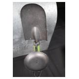 Garden Tools - Galvanized Toolbox with 2 Green-Handled Hand Trowels (Lot of 3)