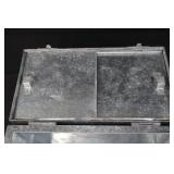 Garden Tools - Galvanized Toolbox with 2 Green-Handled Hand Trowels (Lot of 3)