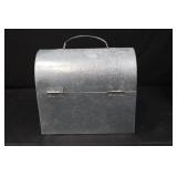 Garden Tools - Galvanized Toolbox with 2 Green-Handled Hand Trowels (Lot of 3)