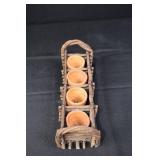 Potting Soil Box - Vintage Galvanized Steel with Watering Can & Seedling Pots