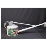Potting Soil Box - Vintage Galvanized Steel with Watering Can & Seedling Pots