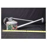 Potting Soil Box - Vintage Galvanized Steel with Watering Can & Seedling Pots