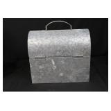 Galvanized Garden Tools Box - Seed Packet Bucket, Carrot Decor & Tiny Birdhouse