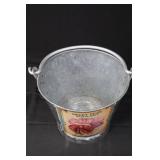 Galvanized Garden Tools Box - Seed Packet Bucket, Carrot Decor & Tiny Birdhouse