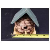 Galvanized Garden Tools Box - Seed Packet Bucket, Carrot Decor & Tiny Birdhouse