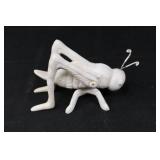 Three White Insect Sculptures (Lot of 3) - Garden Decor