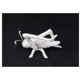 Three White Insect Sculptures (Lot of 3) - Garden Decor