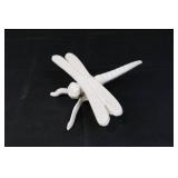 Three White Insect Sculptures (Lot of 3) - Garden Decor