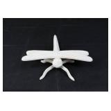 Three White Insect Sculptures (Lot of 3) - Garden Decor