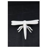 Three White Insect Sculptures (Lot of 3) - Garden Decor