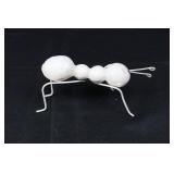 Three White Insect Sculptures (Lot of 3) - Garden Decor