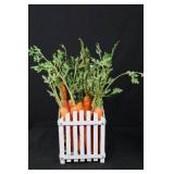 Plush Bunny Doll - Carrot Crate & Green Wooden Step Stool