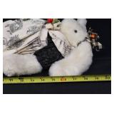 Plush Bunny Doll - Carrot Crate & Green Wooden Step Stool