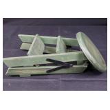 Plush Bunny Doll - Carrot Crate & Green Wooden Step Stool