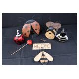 Midwest Bee Oil Lamp & Ladybug Oil Lamp (Lot of 4)