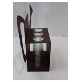 Garden Decor Set: 10 9-Inch Glass Plates, Carrot Print Frame, Brown Metal Watering Can with Tubes