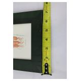 Garden Decor Set: 10 9-Inch Glass Plates, Carrot Print Frame, Brown Metal Watering Can with Tubes