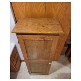 Oak Wood Storage Cabinet with Shelves 22x13x53 Inches