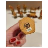 Collection of Vintage Wooden Christmas Nativity Sets and ANRI Italy Figures