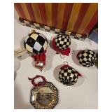 MacKenzie-Childs Holiday Ornament Collection with Boxes