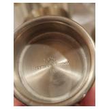 Set of 12 Marstad Norway Pewter Cups with Decorative Base