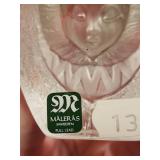 Maleras Sweden Full Lead Crystal Paperweight Set with Animal and Eskimo Motifs