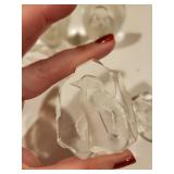 Maleras Sweden Full Lead Crystal Paperweight Set with Animal and Eskimo Motifs