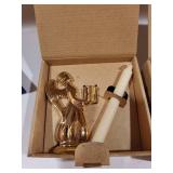 Holiday Decor Collection with Swarovski Ornament, Skultuna Angels, and Figurines