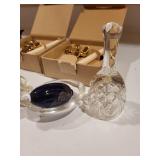 Holiday Decor Collection with Swarovski Ornament, Skultuna Angels, and Figurines