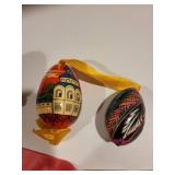 collection of painted eggs