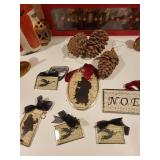 Assorted Holiday Decor Collection with Lisa L. Santa, Nutcracker Placecard Holders, and Ornaments