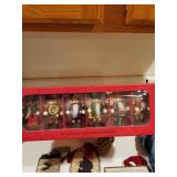 Assorted Holiday Decor Collection with Lisa L. Santa, Nutcracker Placecard Holders, and Ornaments