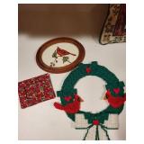 Collection of Holiday Handmade and Vintage Textile Decor