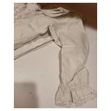 Vintage White Cotton Nightgown with Lace Trim by Friend Department Size 134/140