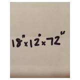 Tall 6-Shelf Oak Veneer Bookcase 18x12x72 Inches