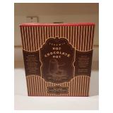 Ceramic Hot Chocolate Pot with Frother and Instructions