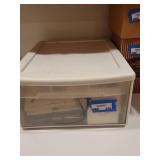 Collection of Assorted Greeting Cards, Stationery Sets and Stickers in Storage Drawer