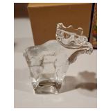 Set of 5 Swedish Handmade Crystal Figurines by Lindshammar and Santa Decorations