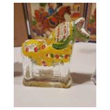 Set of 5 Swedish Handmade Crystal Figurines by Lindshammar and Santa Decorations