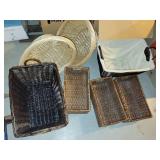 Assorted Wicker Storage and Picnic Baskets Collection