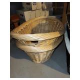 Assorted Wicker Storage and Picnic Baskets Collection