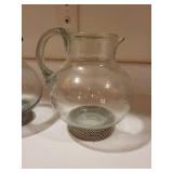 Set of 4 Glass Pitchers Assorted Styles