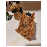 Handcrafted African Nativity Scene with Beadwork and Ceramic Figures