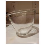 Pair of Kosta Boda Art Glass Vases with Bubble Pattern