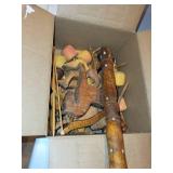 Vintage Wooden Rocking Horse Parts and Hardware Lot